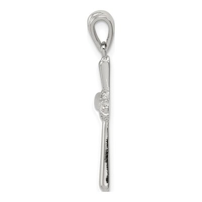 Sterling Silver CZ Cross Pendant – view 3