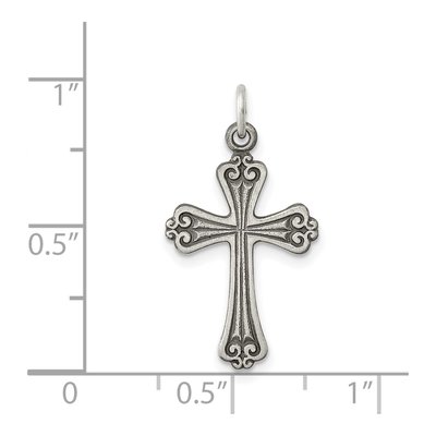 Sterling Silver Antiqued Cross Pendant – view 4