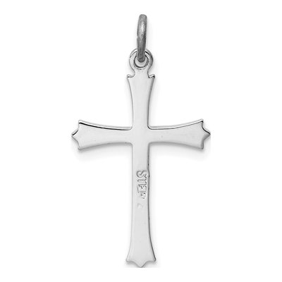 Sterling Silver Fleur de Lis Cross Pendant – view 5