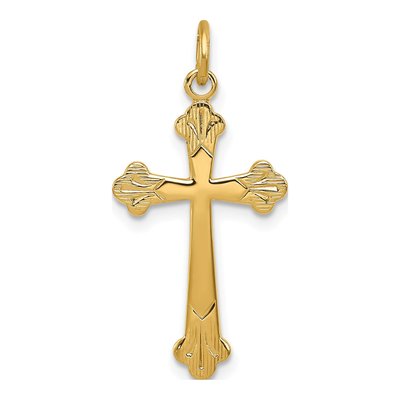 Gold-Plated Sterling Silver Cross Pendant