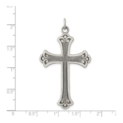 Sterling Silver Antiqued Cross Pendant – view 4