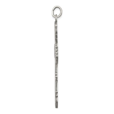 Sterling Silver Antiqued Cross Pendant – view 3