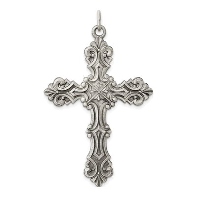 Sterling Silver Antiqued Cross Pendant