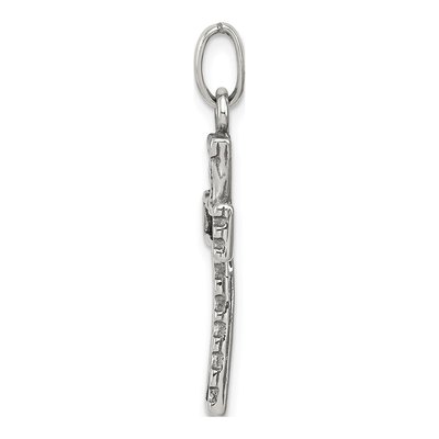Sterling Silver Antiqued Cross Pendant – view 3