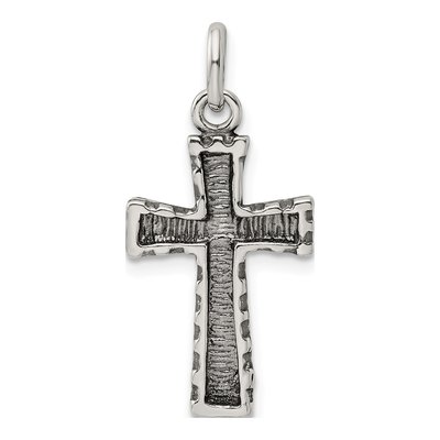 Sterling Silver Antiqued Cross Pendant