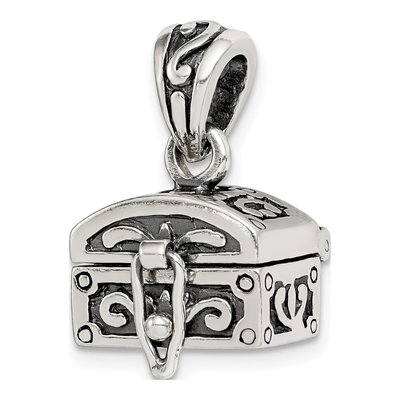 Sterling Silver Antiqued Chest Pendant