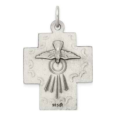 Sterling Silver Alpha Omega Cross Pendant – view 4
