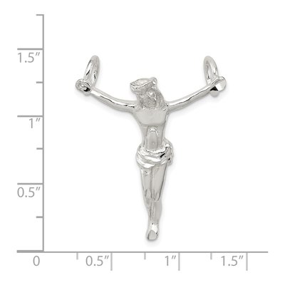 Sterling Silver Corpus Crucifix Pendant – view 4