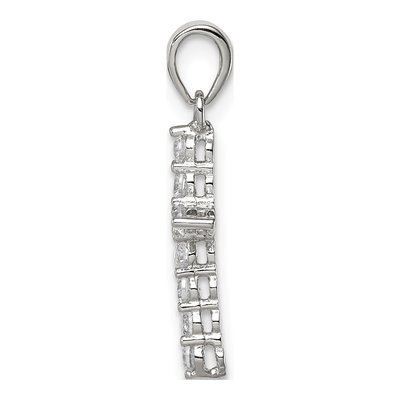 Sterling Silver CZ Kids' Cross Pendant – view 3