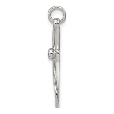 Sterling Silver CZ Cross Pendant – view 3