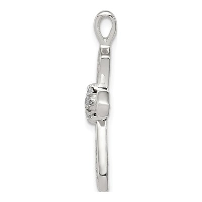 Sterling Silver CZ Passion Cross Pendant – view 3