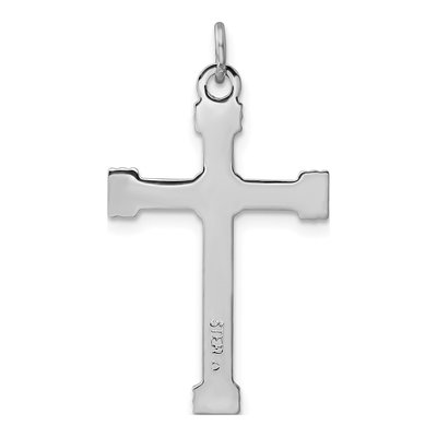 Sterling Silver Rope Cross Pendant – view 4