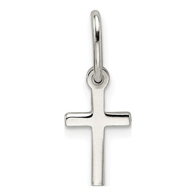 Sterling Silver Small Cross for Kids Charm – view 5
