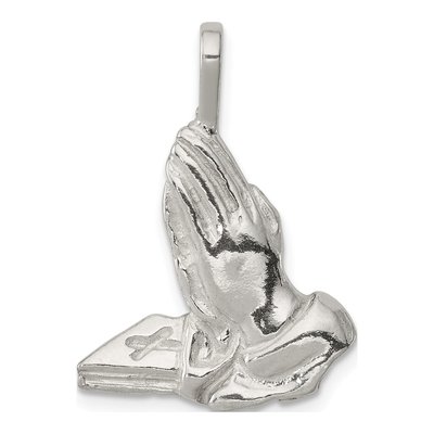 Sterling Silver Praying Hands Pendant