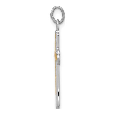 Sterling Silver Cross Charm – view 3