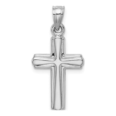 Sterling Silver Hollow Crucifix Pendant – view 4