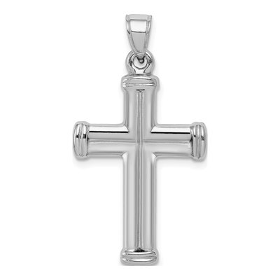 Sterling Silver Hollow Crucifix Pendant – view 4