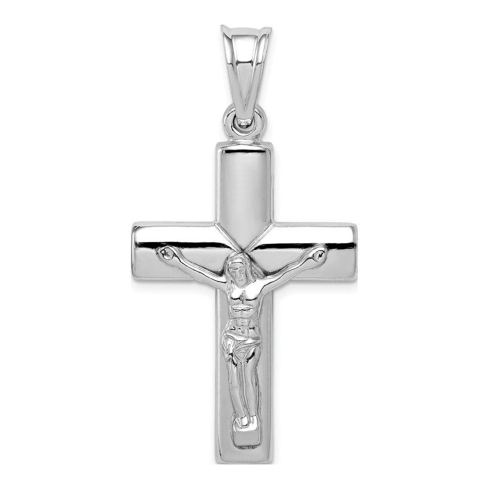 Sterling Silver Hollow Crucifix Pendant