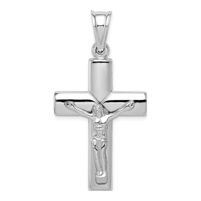 Sterling Silver Hollow Crucifix Pendant
