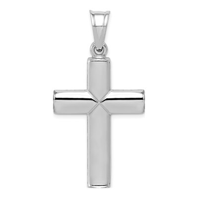 Sterling Silver Diamond-Cut Cross Pendant – view 4
