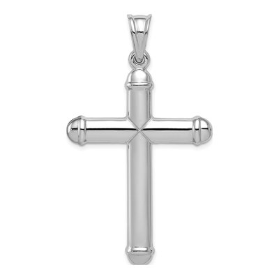 Sterling Silver Reversible Diamond-Cut Cross Pendant – view 3