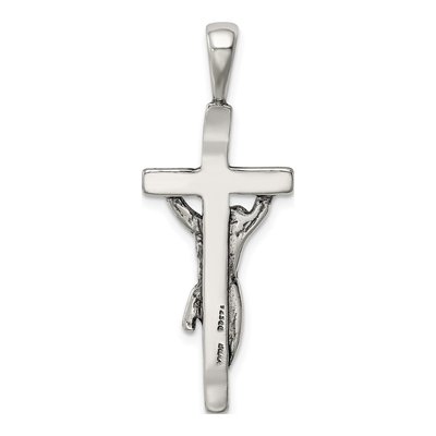 Sterling Silver Antiqued Crucifix Pendant – view 5