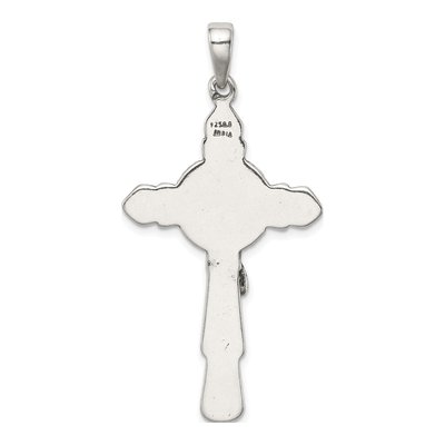 Sterling Silver Antiqued Iona Crucifix Pendant – view 5