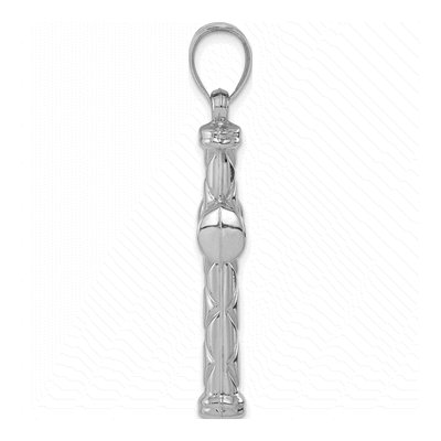 Sterling Silver Hollow Latin Cross Pendant – view 3