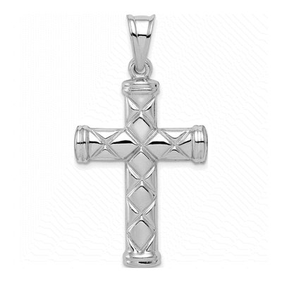 Sterling Silver Hollow Latin Cross Pendant – view 4