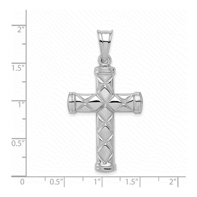 Sterling Silver Hollow Latin Cross Pendant – view 5