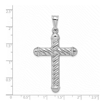 Sterling Silver Hollow Cross Pendant – view 4