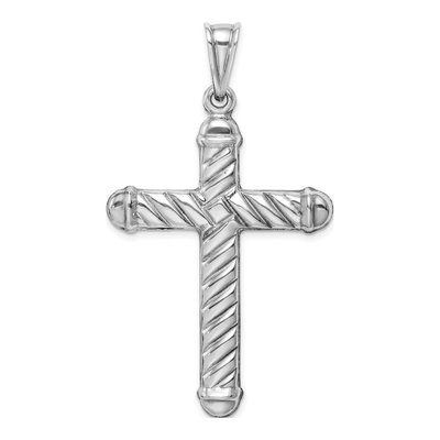 Sterling Silver Hollow Cross Pendant – view 5