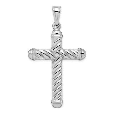 Sterling Silver Hollow Cross Pendant