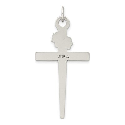 Sterling Silver Antiqued Crucifix Pendant – view 5