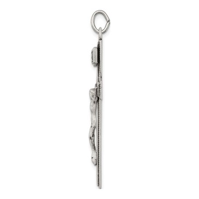 Sterling Silver Antiqued INRI Crucifix Pendant – view 3