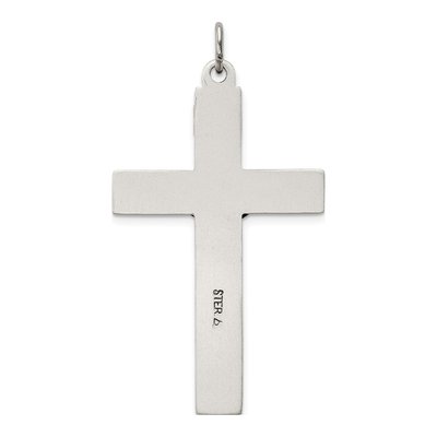 Sterling Silver Antiqued INRI Crucifix Pendant – view 5