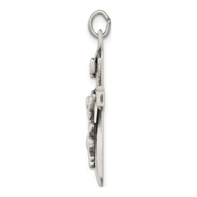 Sterling Silver INRI Crucifix Pendant – view 3