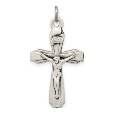 Sterling Silver INRI Crucifix Pendant