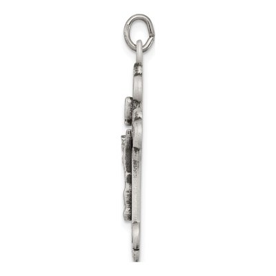 Sterling Silver Antiqued INRI Crucifix Pendant – view 3