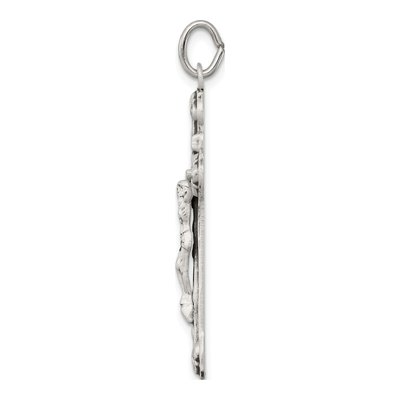 Sterling Silver Antiqued INRI Crucifix Pendant – view 3