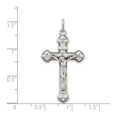 Sterling Silver Antiqued INRI Crucifix Pendant – view 4