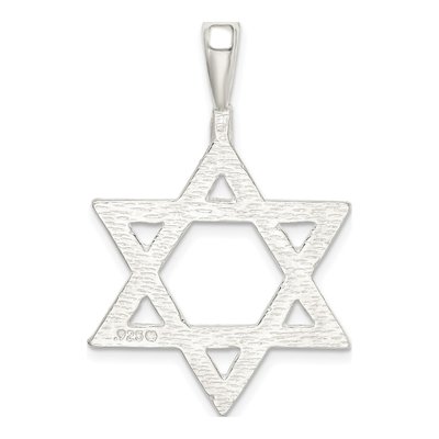 Sterling Silver Star of David Pendant – view 5