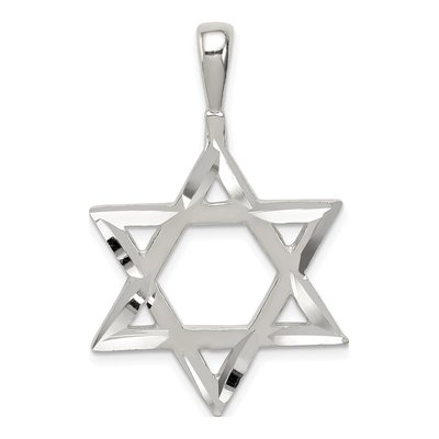 Sterling Silver Star of David Pendant