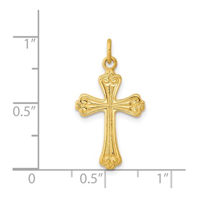 Sterling Silver Cross Charm – view 3