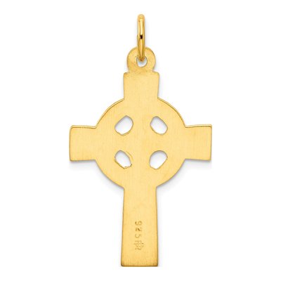 Gold-Plated Sterling Silver Celtic Cross Pendant – view 4