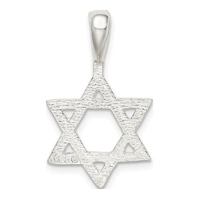 Sterling Silver Star of David Pendant – view 5