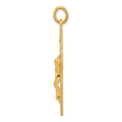 Gold-Plated Sterling Silver INRI Crucifix Pendant – view 3