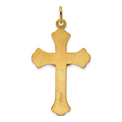 Gold-Plated Sterling Silver INRI Crucifix Pendant – view 5