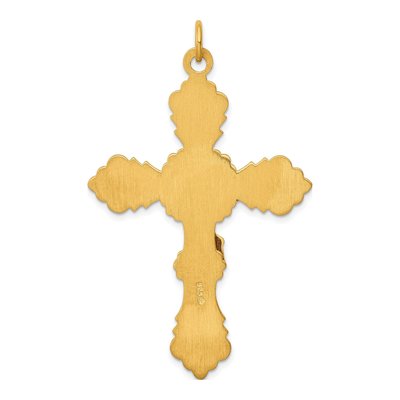 Gold-Plated Sterling Silver INRI Crucifix Pendant – view 5
