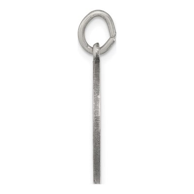 Sterling Silver Antiqued Holy Trinity Medal Pendant – view 3